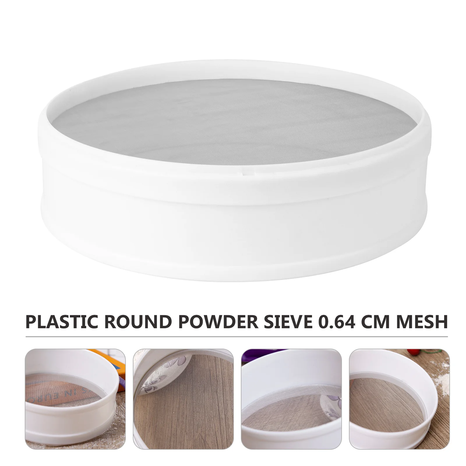 Plastic Flour Sieve Kitchen Strainers for Mug Tamizer Fine Mesh Cooking Sifter