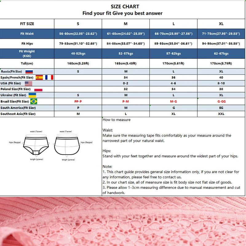 3PCS/Set Women Cotton Panties Sexy Low Rise Lace Brazilian Panties Hollow Out S… - Image 6