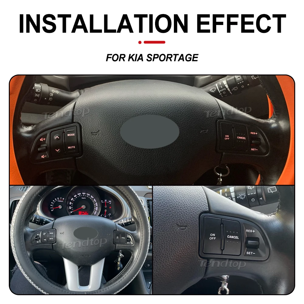 Para kia sportage 2011 2012 2013 2014 2016 multifunções volante botão de controle cruzeiro bluetooth áudio telefone interruptor volume