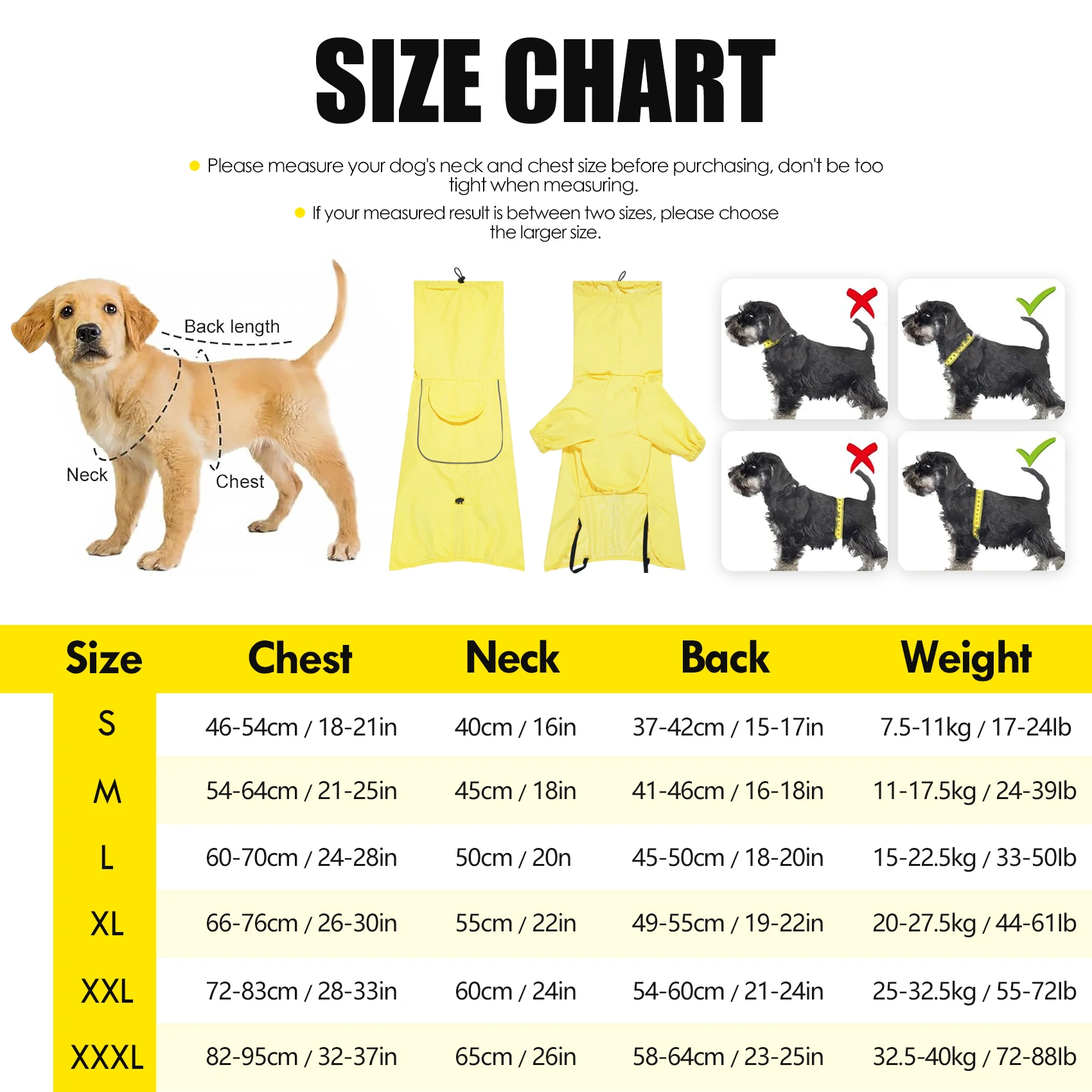 Dog Raincoat,Adjustable Pet Water Proof Clothes,Dog Rain Jacket with Leash Hole/Reflective Stripe Hooded - view 2