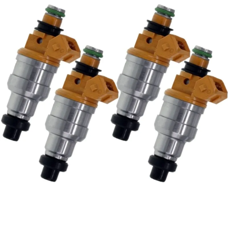 For 1990-1994 Hyundai Scoupe Excel Mitsubishi Precis Diamante 1.5L I4 3.0L V6 SOHC OEM Fuel Injectors Set (4) 35310-24010