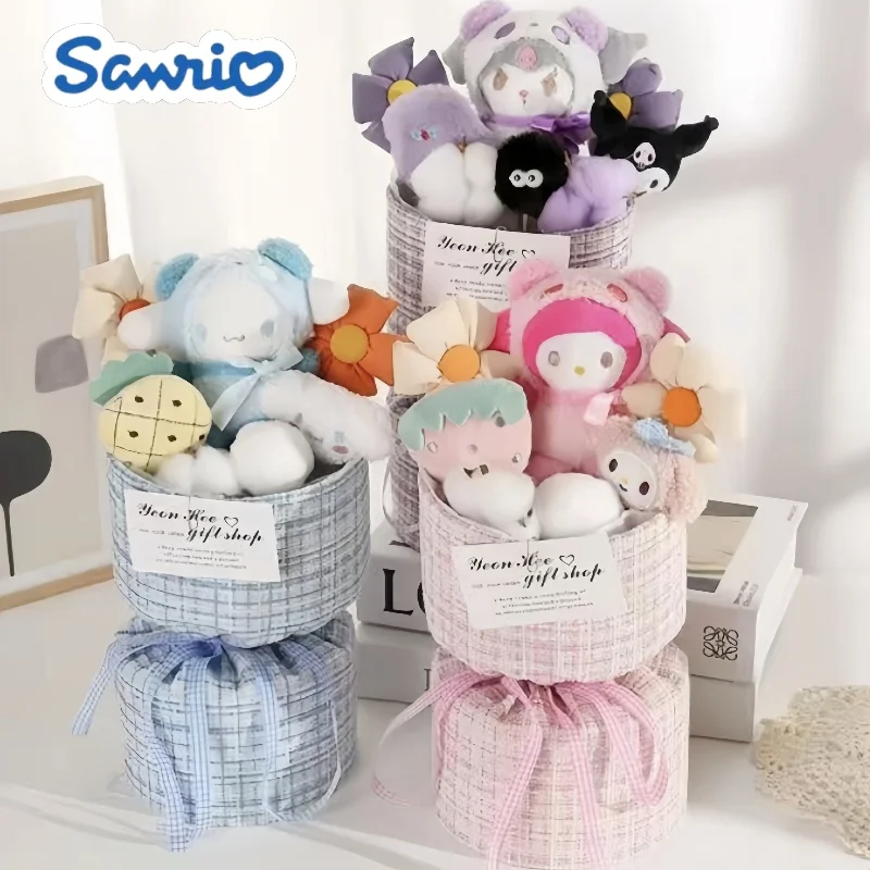 

Sanrio Kuromi Cinnamoroll Mymelody Pompompurin Hello Kitty Kawaii мультяшный стиль аниме милая девочка подарок на день рождения для девочек