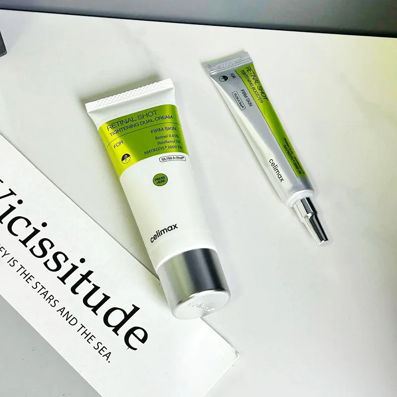 Celimax The Vita-A Retinal Shot Tightening Dual Cream Facial Vita B5 Relief Cream Moisturizing Wrinkle Care Brighten Skin Care