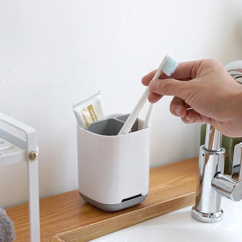 Plastic Electric Toothbrush Toothpaste Holder Detachable Bathroom Toothpaste Holder Storage Rack Bathroom Accessories