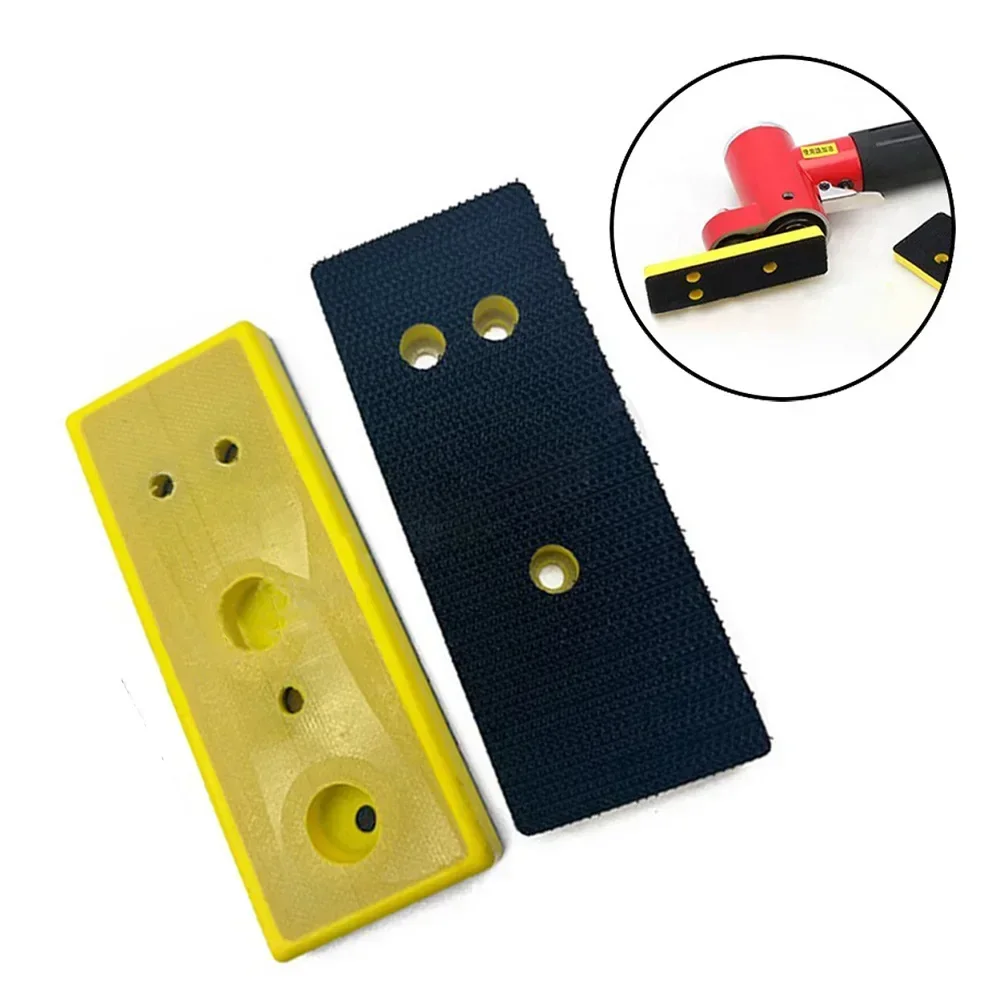 2pcs Rectangular Sanding Pad Plastic Flocking Backing Pad Hook And Loop Sander Backing Pad Abrasive Tools 30x100mm 40x100mm NEW