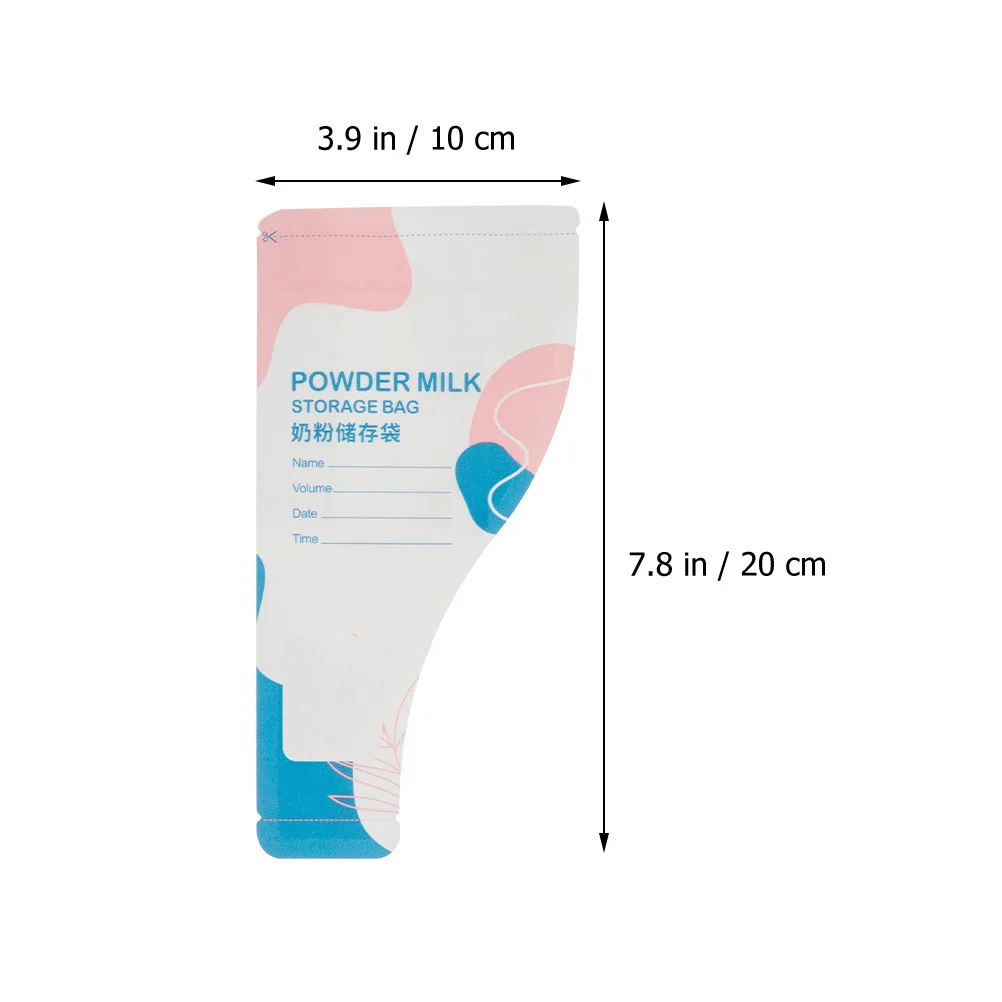 30Pcs Milk Powder Storage Bags Disposable Formula Dispenser Travel Pouches Airtight Portable for Baby Food Breastmilk