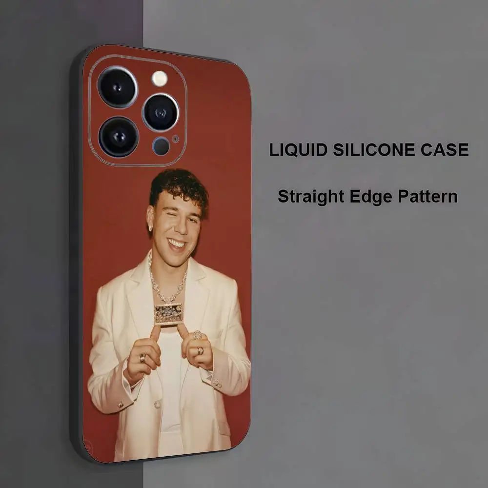 Rapper Q-Quevedo Phone Case For iPhone 17,16,15,14,13,12,11 ,Pro Max,XS,X,XR,SE,Mini,8,7,Soft Silicone Black Cover #2