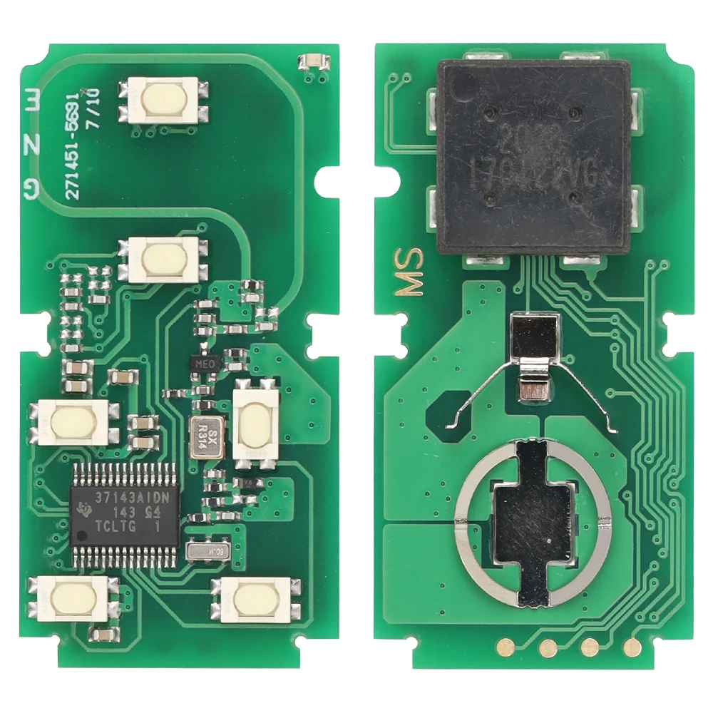Dahai-mando a distancia inteligente HYQ14ADR para coche, llave con 6 botones, 314,3 MHz, ID74, para Toyota Sienna 2011, 2012, 2013, 2014, 2015,
