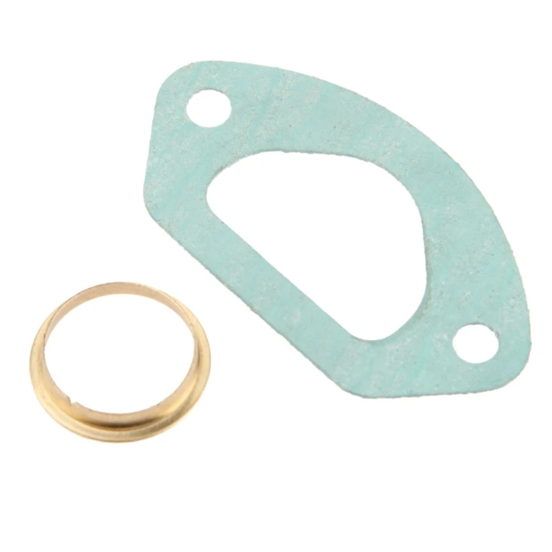 2pcs/Set Durable Chainsaw Exhaust Intake Manifold Plastic Brass Ring Gaskets for 45CC 4500 52CC 5200 58CC Chainsaw DropShip