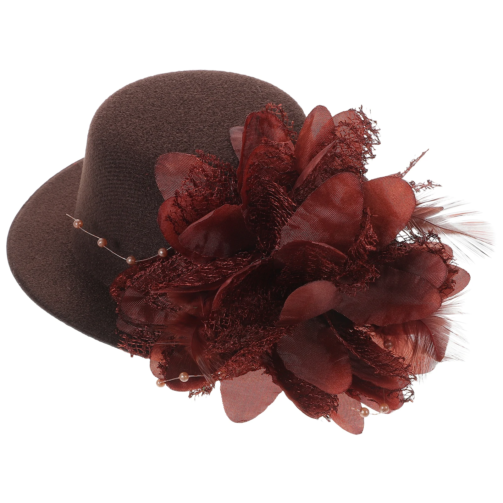 

Lace Flower Hair Clips Elegant Barrette Party Hat Decor Hairpin Wedding Bridal Costume Church Tea Event Formal Wear
