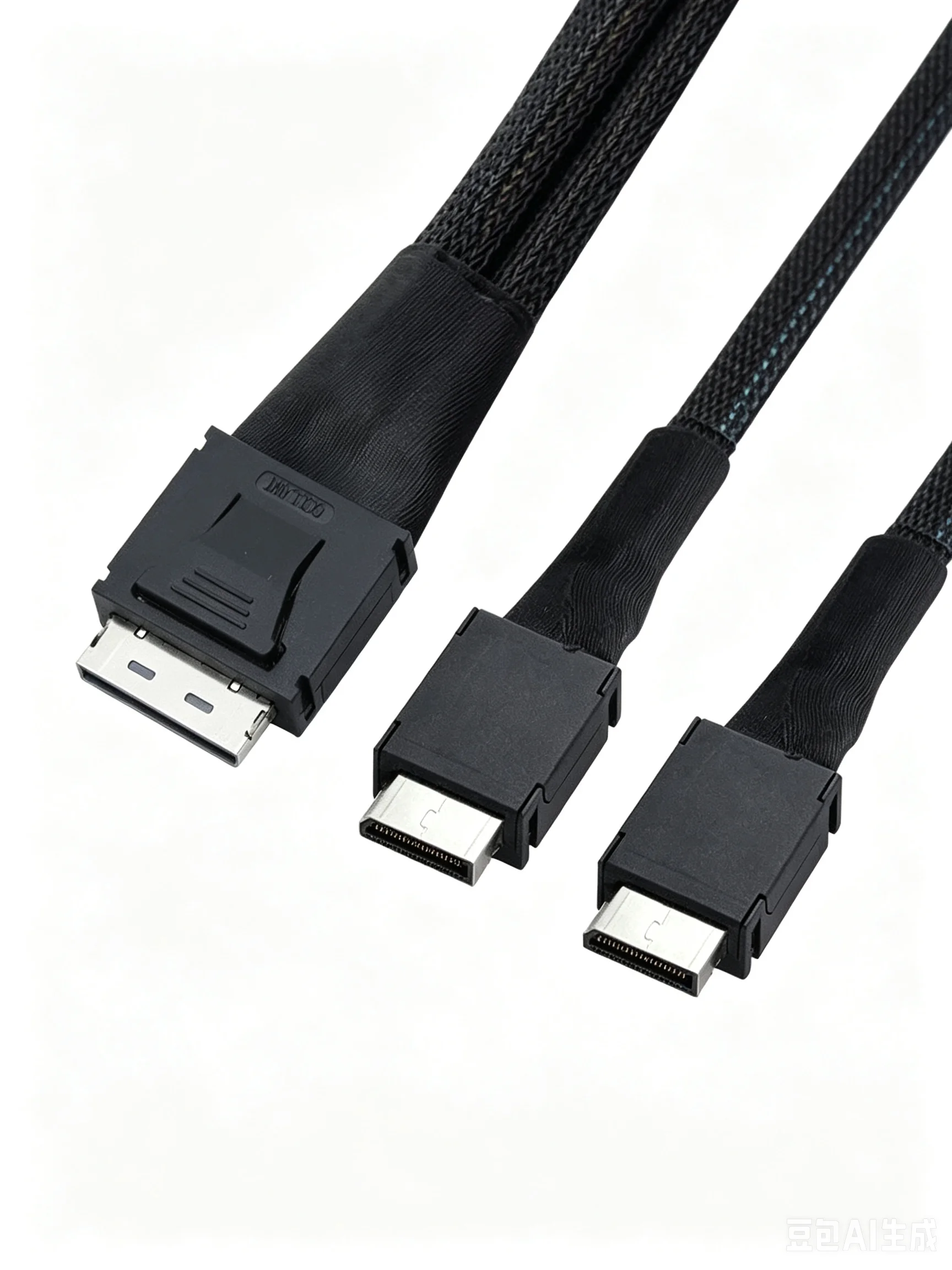 Lontion#SFF-8611 8i to Dual 4i OCuLink PCIe Ultraport Active Split Cable Server NVMe Storage