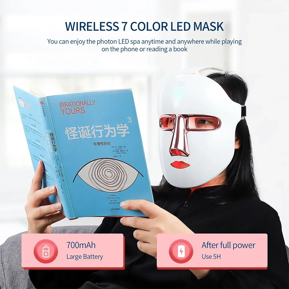 Foreverlily LED Facial Neck Beauty Machine Skin Rejuvenation Massager