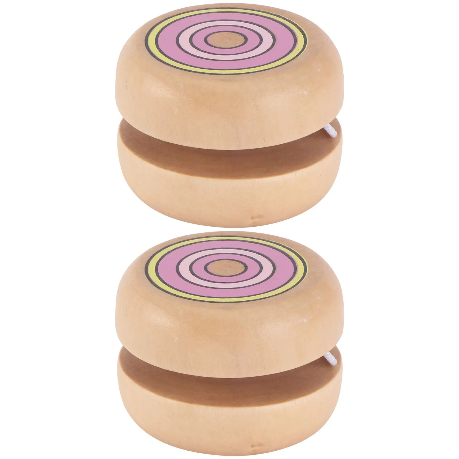 

Wooden Toy 2 Pcs Kids Yoyo Ball Colorful Children Toys Educational Fun Indoor Outdoor Wrist Strength Exercise