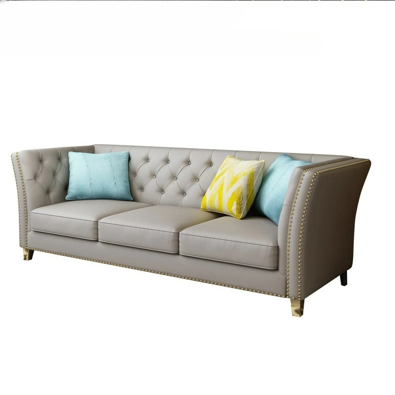 

American LED luxury sofa living room