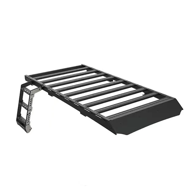 LUMA طقم حامل سقفي مطلي بمسحوق أسود وسلم لملحقات الباب برونكو 2021 2022 2023 2024 2/4