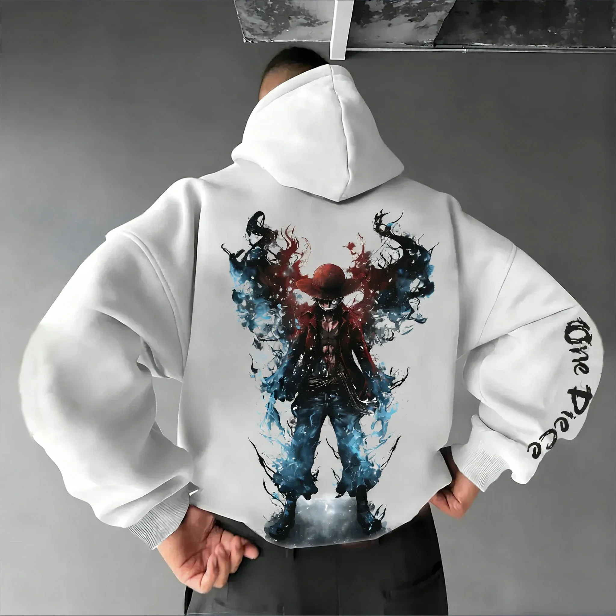 

ONE PIECE Толстовка с принтом аниме Луффи Весна/Осень Новый свободный повседневный уличный топ в стиле хип-хоп для родителей и детей для мужчин и женщин