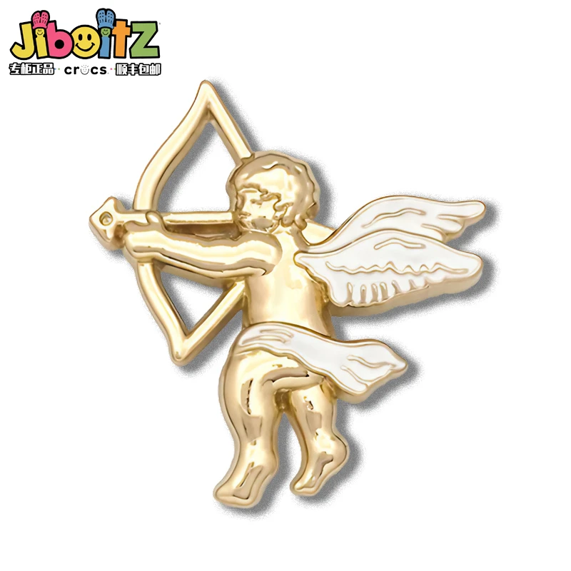 Gold Series Metal Sheo Charms for Sandals Clogs Fashion Cartoon Shoe Decoration Kdis Gifts