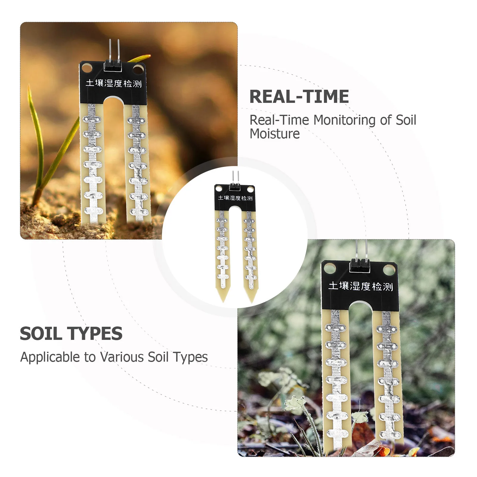 

8Pcs Soil Moisture Meter High Sensitivity Real Time Monitoring Gardening Soil Tester Plant Water Moisture Meter