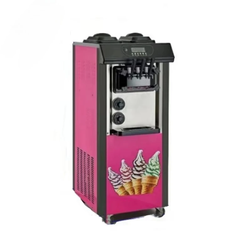 

Commercial Automatic 3-Flavor Soft Ice Cream Machine for Restaurants that Make Ice Cream