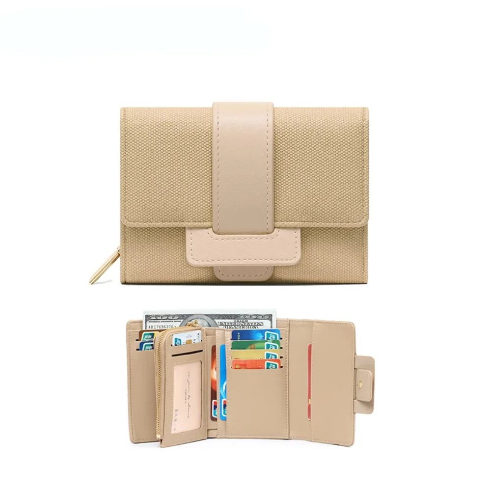 

Fashion PU Leather Purse Multi-card Slots Portable Wallet Large Capacity Foldable Card Bag