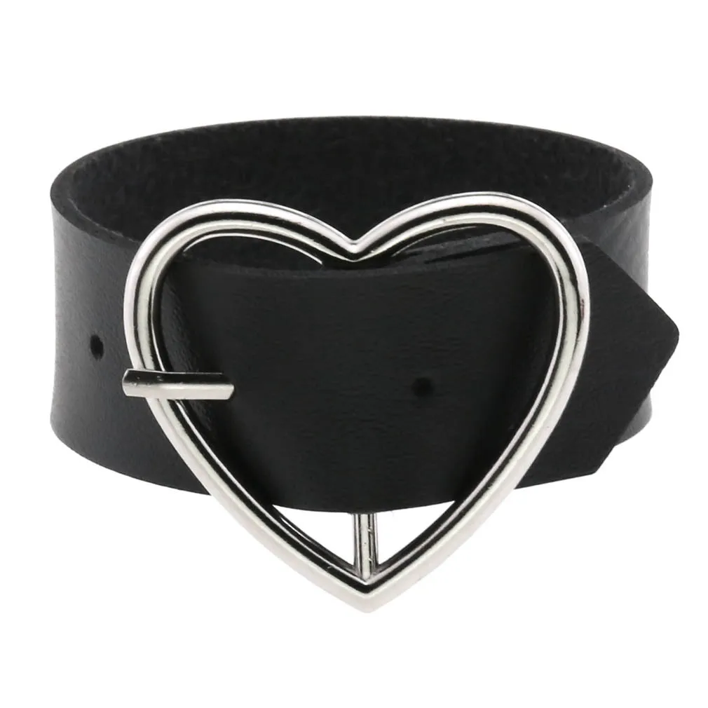 DIEZI Punk Goth Bat Skeleton Wrap Bracelet Women Men Vintage Harajuku Black PU Leather Chain Bracelet Bangles Halloween Jewelry image 4