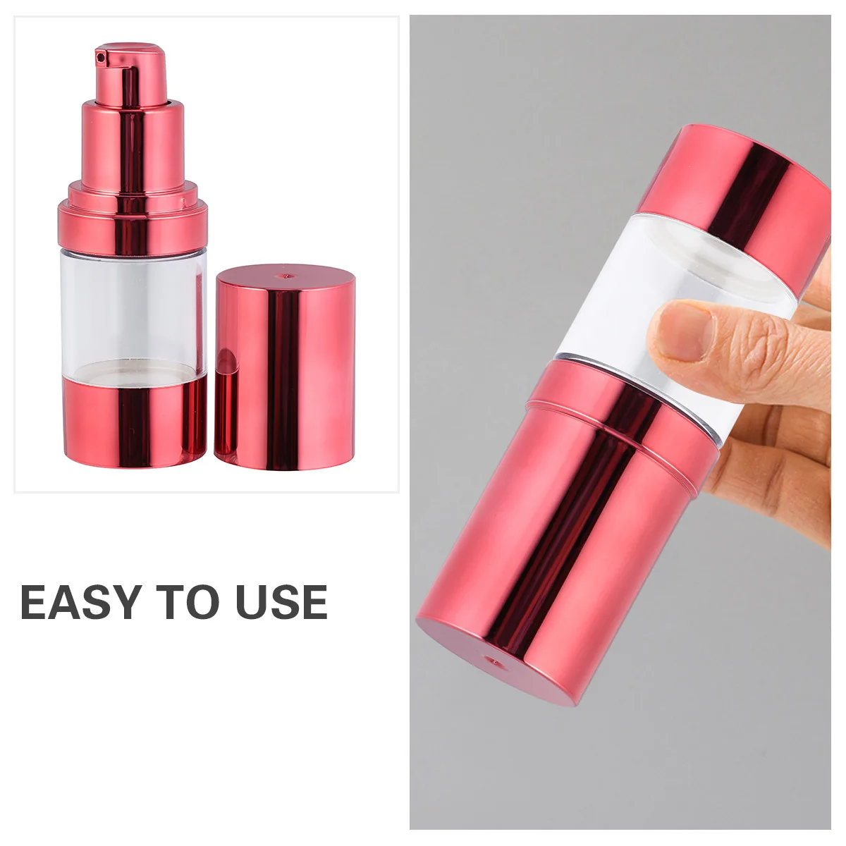 6Pcs 15ml Plastic Lotion Bottles Storage Elegant Travel Set Durable Lightweight Leakproof Subpackaging