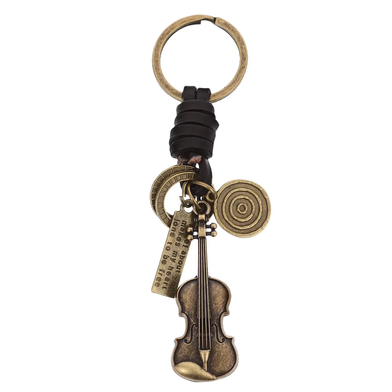 

Elegant Vintage Violin Keychain Backpack Charm Musical Instrument Miniature Gifts Party Favor Music Enthusiasts