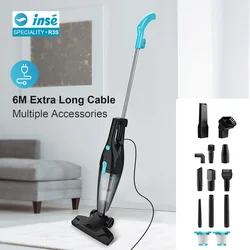 INSE Vacuum Cleaner Corded Stick Vacuum Cleaner R3S Powerful Suction 400W Motor Multipurpose 3 in1 Handheld Vacuum Cleaner