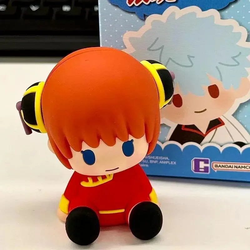 

Bandai оригинальные фигурки Shokugan Gintama: Sakata Gintoki, Hijikata Toshiro Kagura, аниме, милая стильная коллекция, праздничный подарок, игрушки