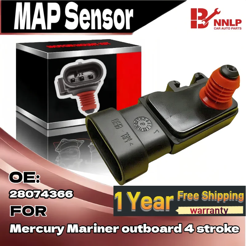 Novo sensor de mapa adequado para motor de popa Mercury Mariner 4 tempos 28074366 854445