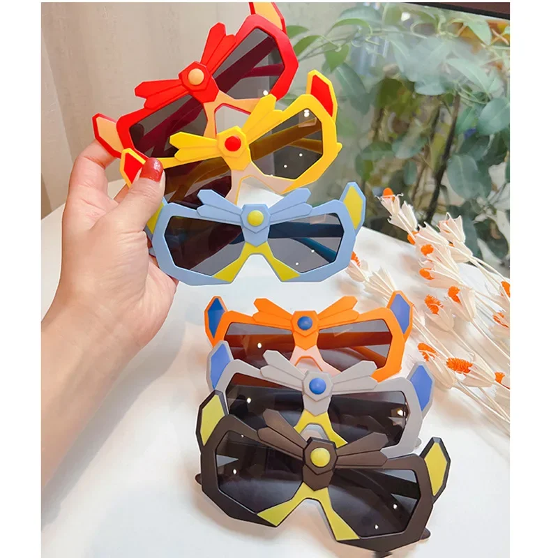 Children's Sunglasses, Boys' Tide, Cartoon Sunglasses, Anti-UV Rays, Baby Funny, Photo Toys, Glasses