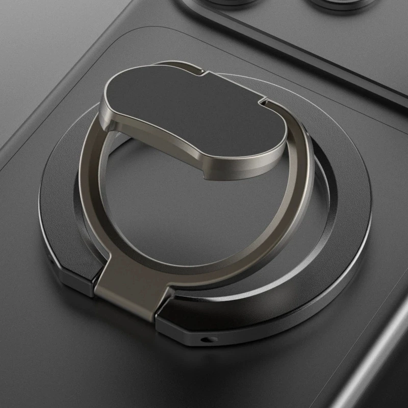 Double Sided Magnetic Suction Phone Holder For Car Desktop Bracke Metal ring Folding Strong Magnetic Ring Ultra Thin Light Alloy