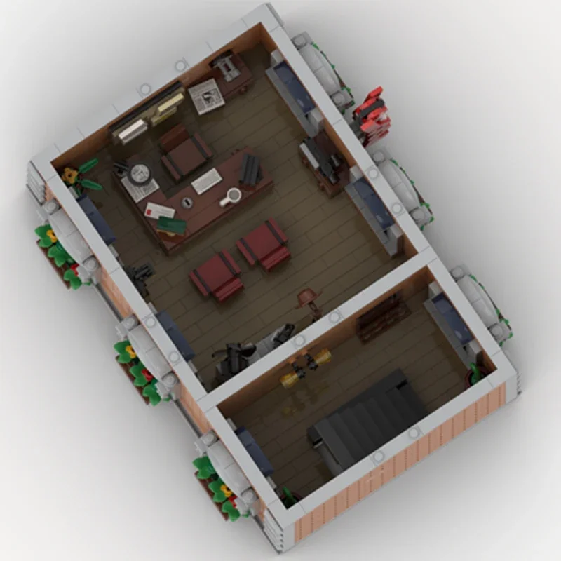 Moc Building Bricks Street View Model The Highlander Pub Technology Modular Blocks Gifts Toys For Children DIY Sets Assembly