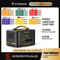 VTOMAN JUMP 2200 / JUMP 1800 Portable Power Station 828/1548Wh LiFeP04 Battery Solar Generator Solar for Home Outdoor Camping