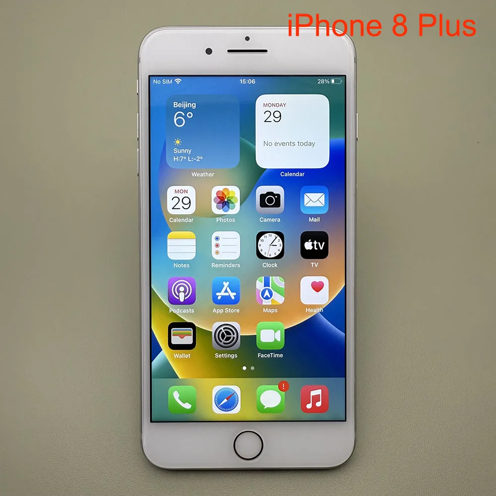 Original desbloqueado iPhone 8 Plus Touch ID 4G LTE 5,5 pulgadas huella digital 8Plus teléfono móvil