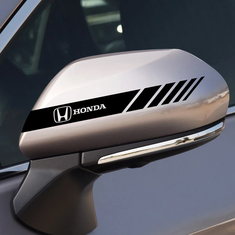 Pegatinas decorativas de protección antigrietas para espejo retrovisor de alta calidad con estilo de coche para Honda Mugen Accord Civic Vezel City Jazz HRV