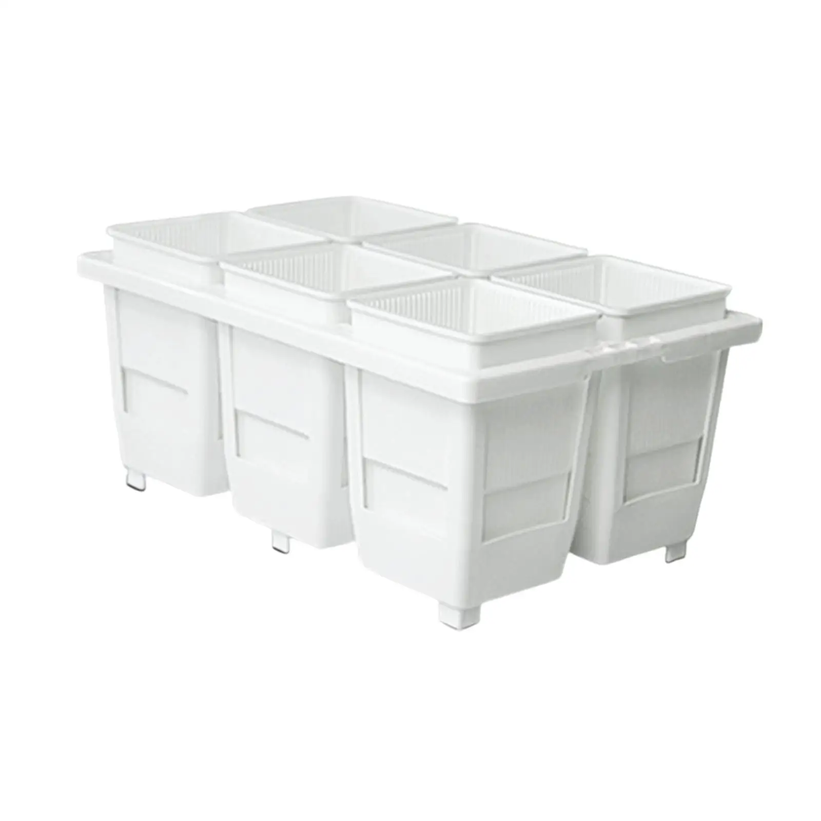 Square Nursery Pots Drainage Holes Planter Plant Pots for Garden Office Planting