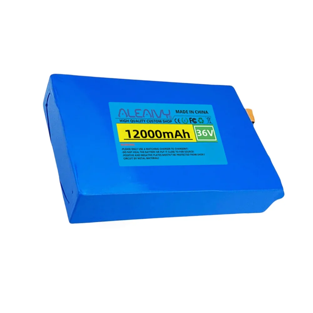 حزمة بطارية ليثيوم ذات سعة كبيرة جدًا 36 فولت 12000 مللي أمبير في الساعة 10S4P 18650 مع BMS، لأداة التنقل على لوح التزلج الطويل بقدرة 500 وات #5