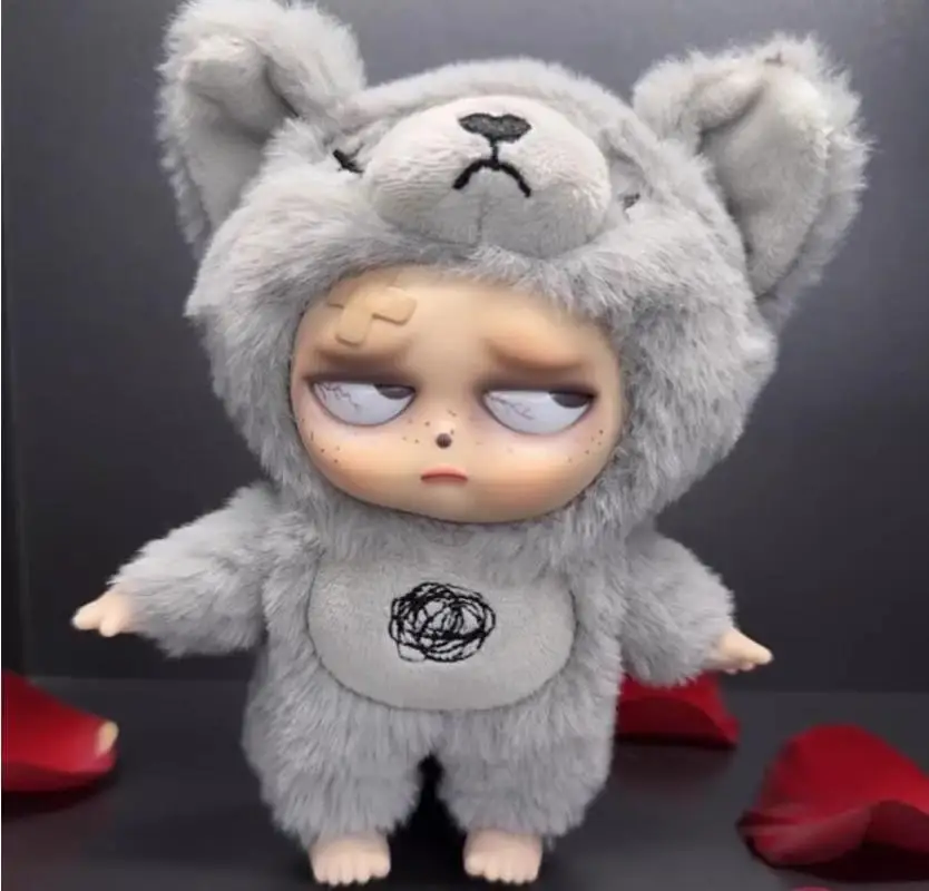 

Genuine Sleepless Grumpipi Series Blind Box Anime Figure Kawaii Vinyl Face Plush Bag Pendant Decoration Model Toy Birthday Gift