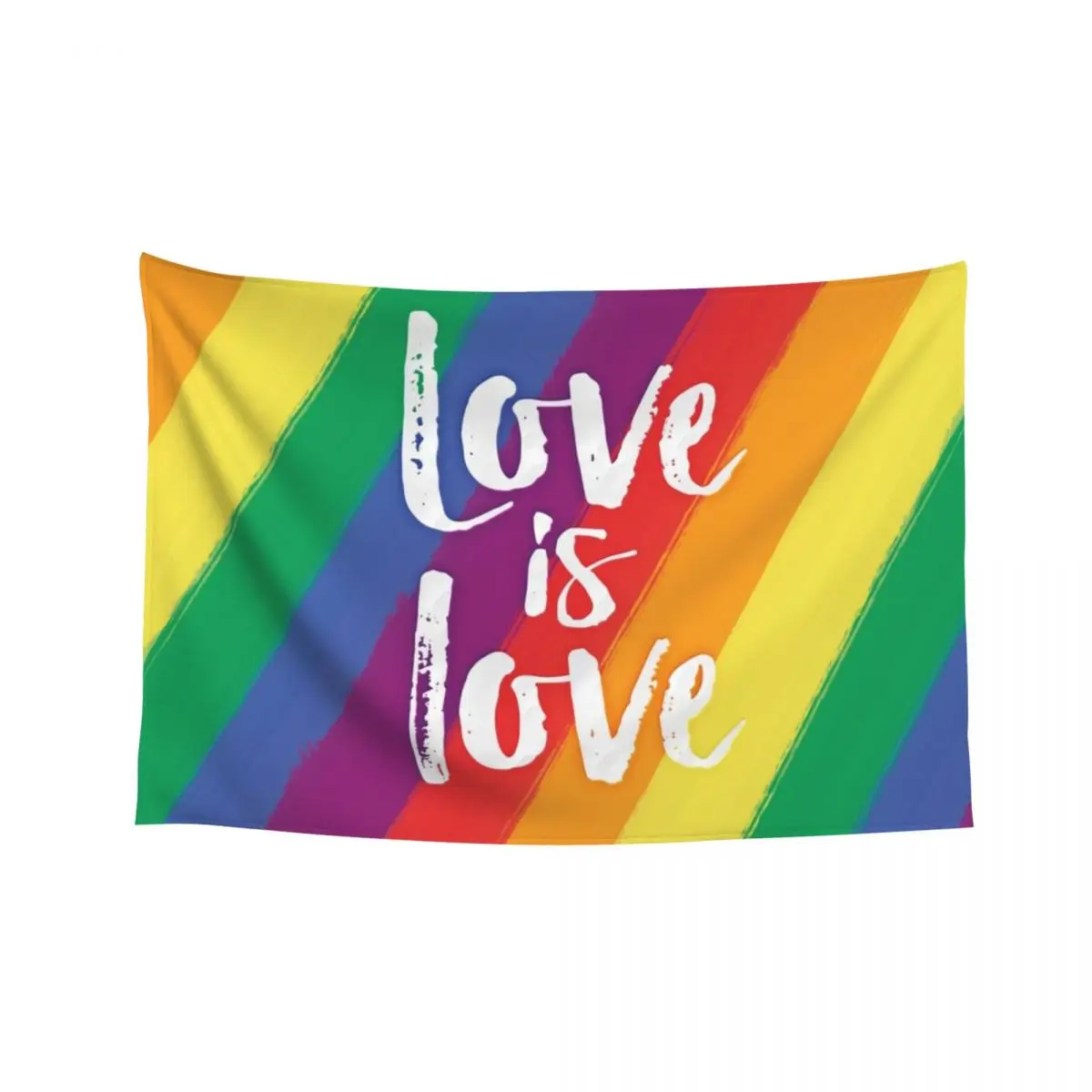 

Love is love - Rainbow flag pride and equality Tapestry Outdoor Decoration Home Decorations Aesthetic Wall Decorations Tapestry
