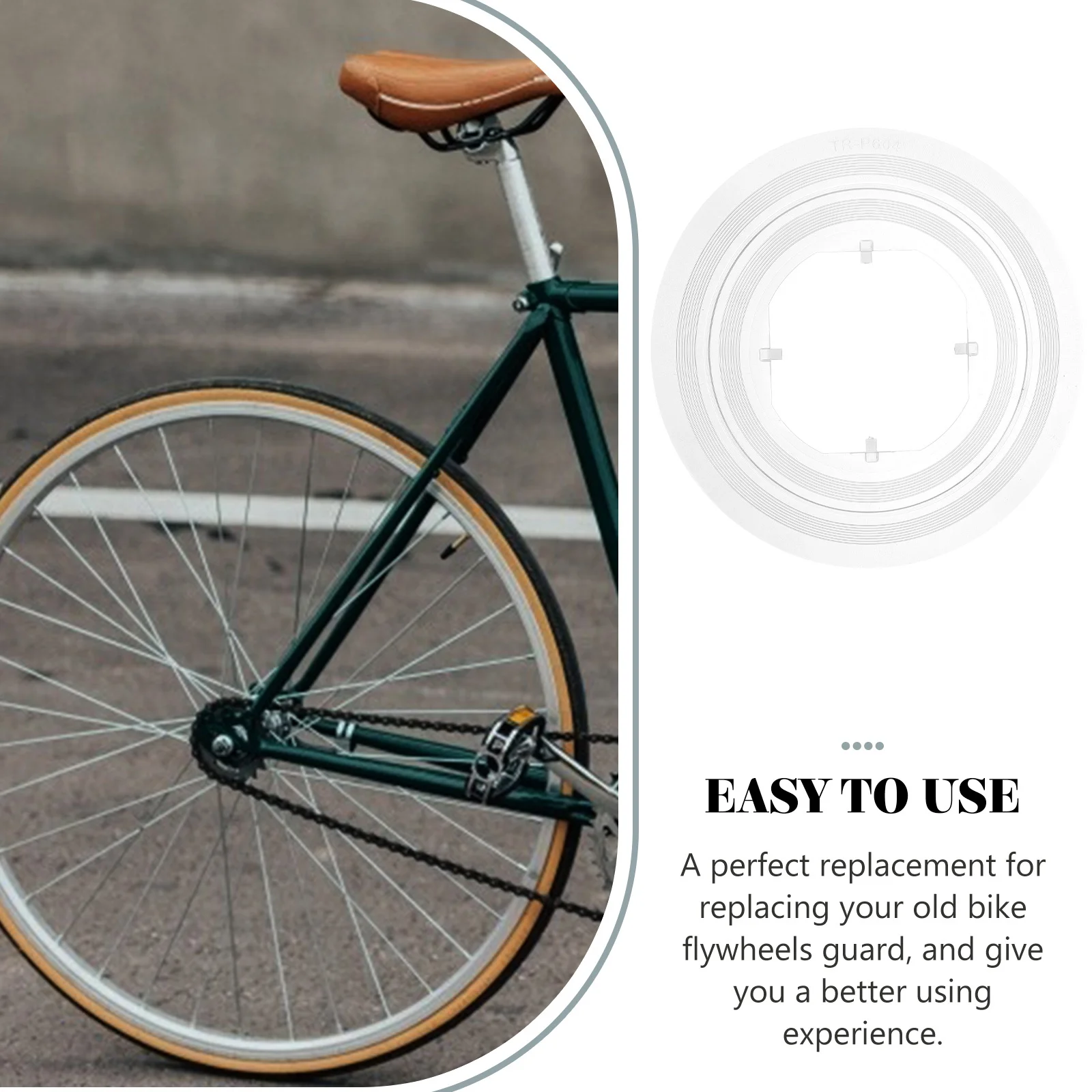 Flywheels الحرس الدراجة تكلم حامي قوي سلسلة بلاستيكية الحرس لدراجة الطريق الجبلية الأوساخ واقية خفيفة الوزن غطاء المحور الخلفي #4