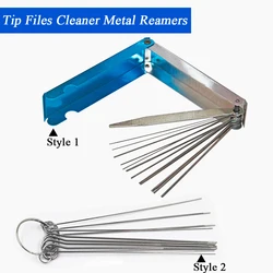 13/10Pcs Nozzle Cleaner Gas Welding Brazing Cutting Torch Tip Cleaner 0.6mm-1.3mm Guitar Nut Needle Files Nozzle Jet