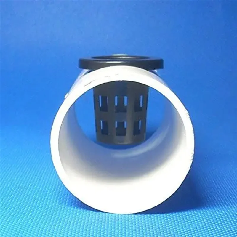 100Pcs Black Plastic Fixing Basket Gardening Soilless Slotted Mesh Plant Cups, Pots, Buckets, Baskets For Hydroponics-AT36