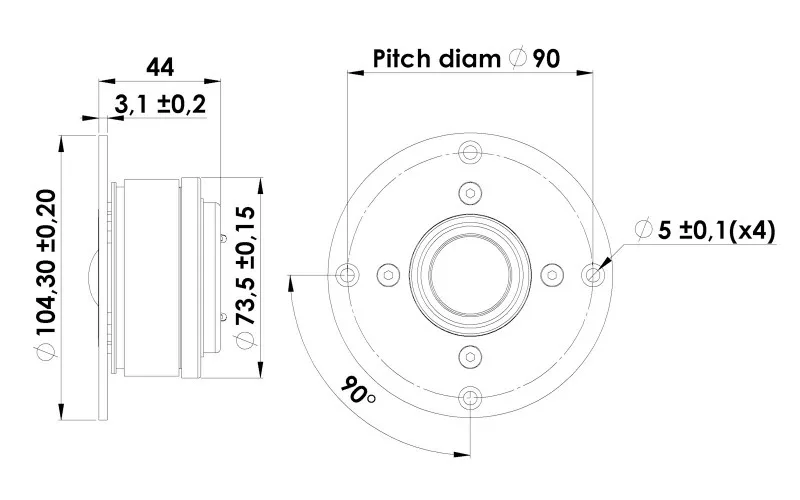 D2905 High‑Frequency Tweeter Driver Unit, Treble Loudspeaker for DIY Hi‑Fi Speaker Build