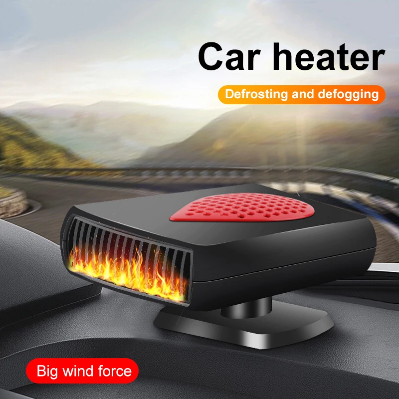 Auto Heater Fan 12V/24V Car Heater Electric Cooling Heating Auto Windshield Defroster Defogging Demister Car Anti-Fog Heater