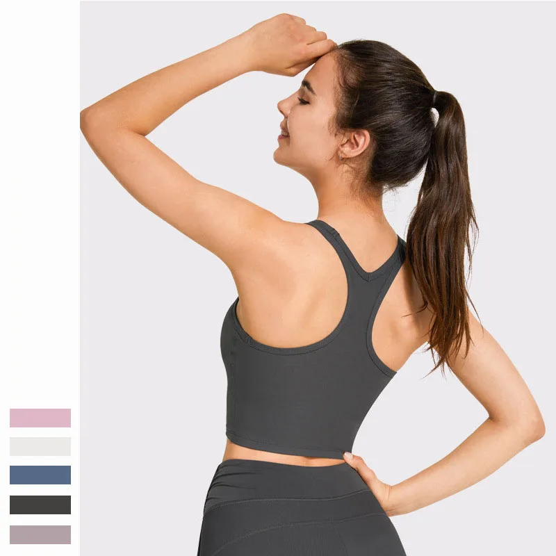 Soutien-gorge de yoga et de fitness pour femme, brassière de sport et de course, nouvelle collection