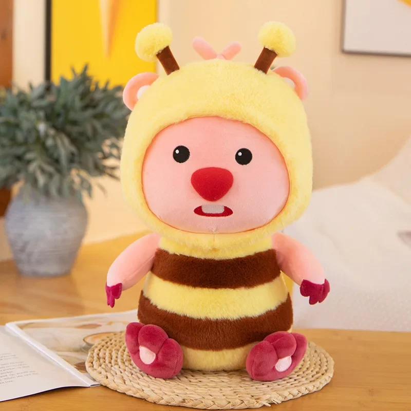 30/45 см Kawaii Bee Little Beaver Loopy, плюшевые игрушки, куклы Anima, милый пчела, медведь, наряд, мягкая кукла, подарки на день рождения для детей