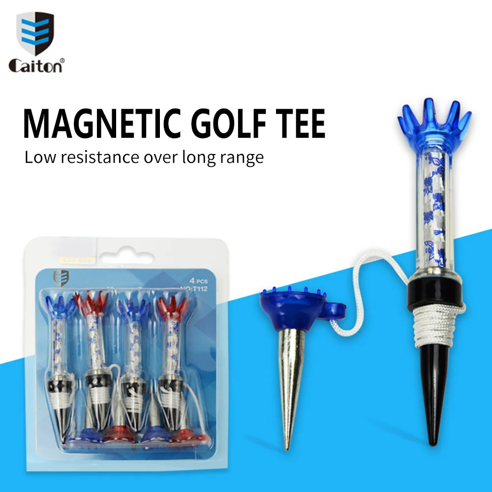 Magliette da Golf in plastica colorata Caiton-confezione da 4, 80mm/3,15 pollici, resistenti e adatte a tutti i campi-squisita confezione regalo Set di magliette da Golf