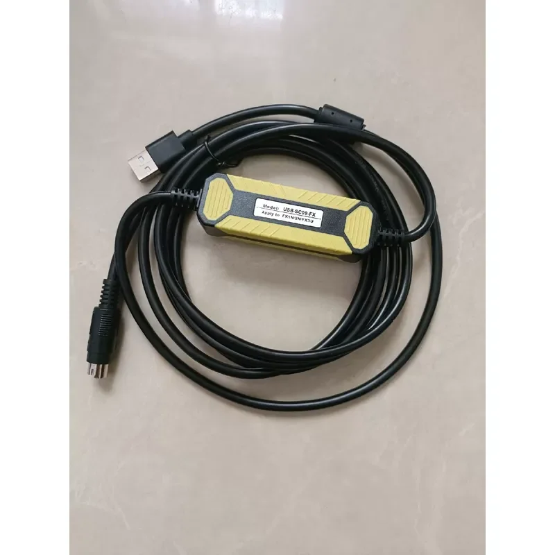 second-hand： PLC programming cable, industrial grade USB to serial cable USB-SC09
