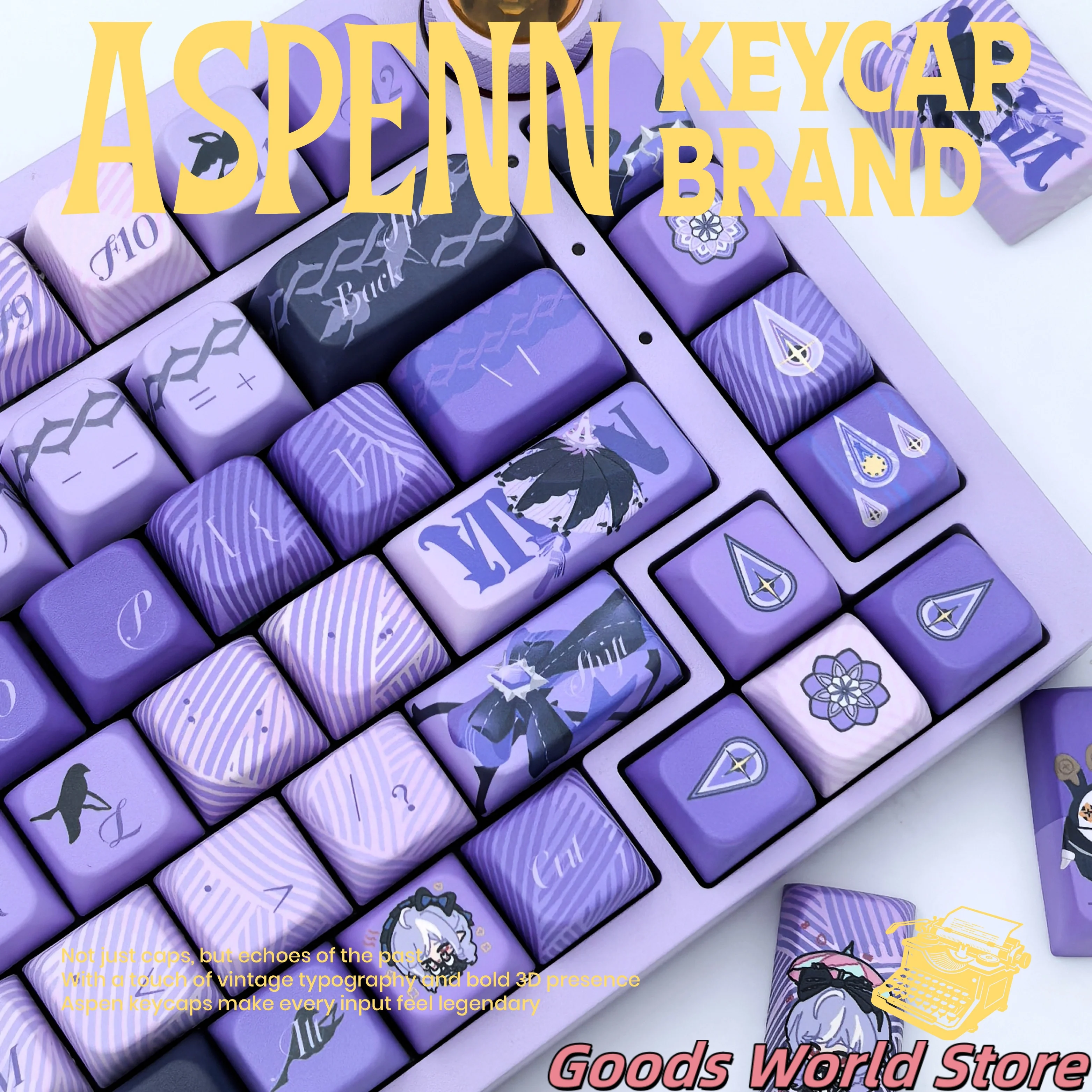 Auf Lager: Vivian Banshee Tastenkappe für Mechanische Tastatur, mIHOYO Game Zenless Zone Zero Cosplay Kostüm, Anime Doujin Halloween Geschenk
